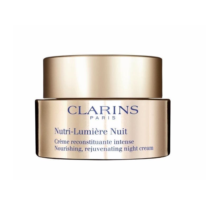 Clarins Nutri-Lumière Night Cream with korean skincare ingredient Huang Qi