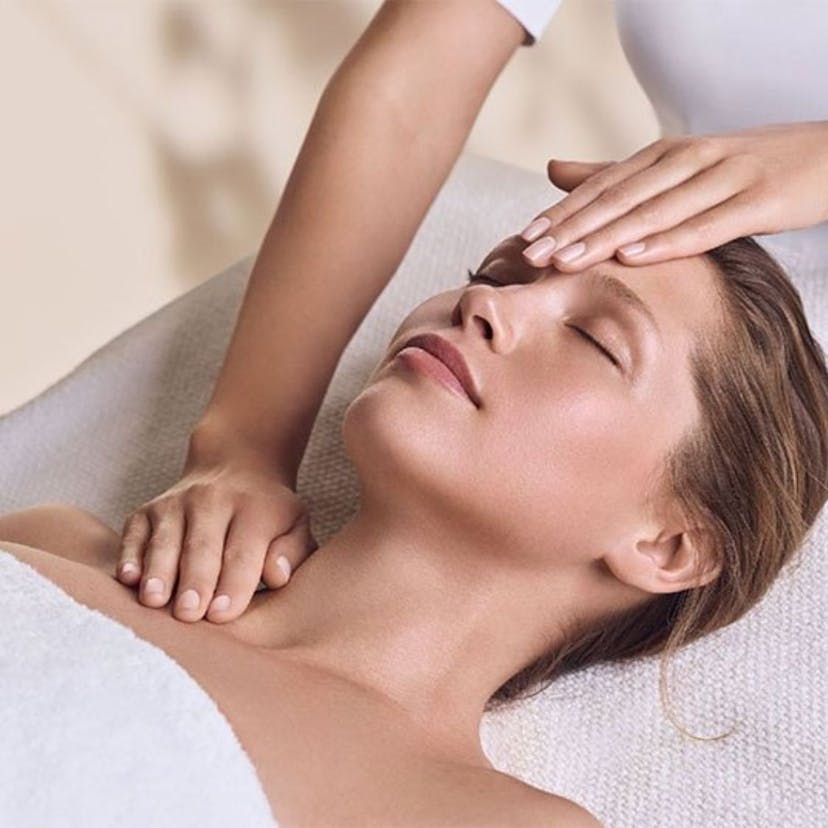 Women receiving massage treatment