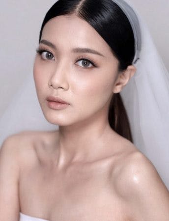 wedding make-up asian model