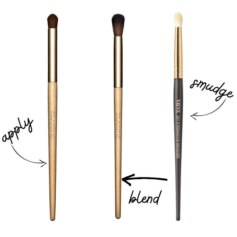 Collage of the best eyeshadow brushes
