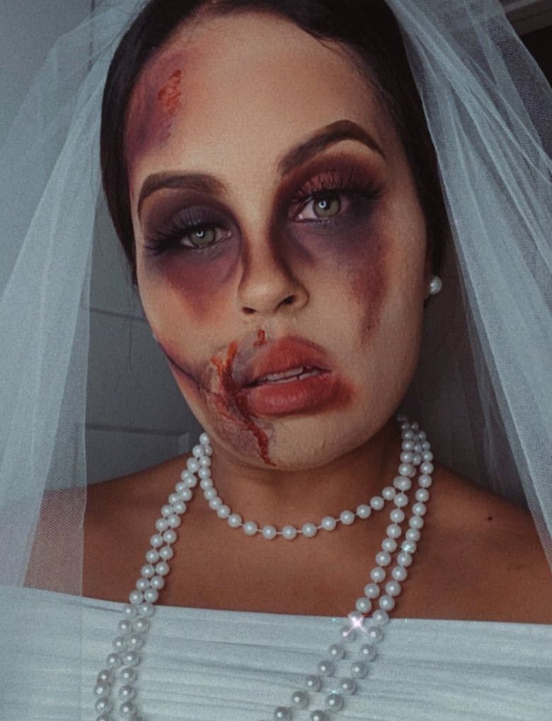 halloween bride makeup