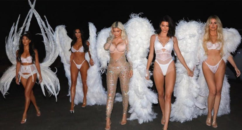 Kim Kardashian and her sisters 