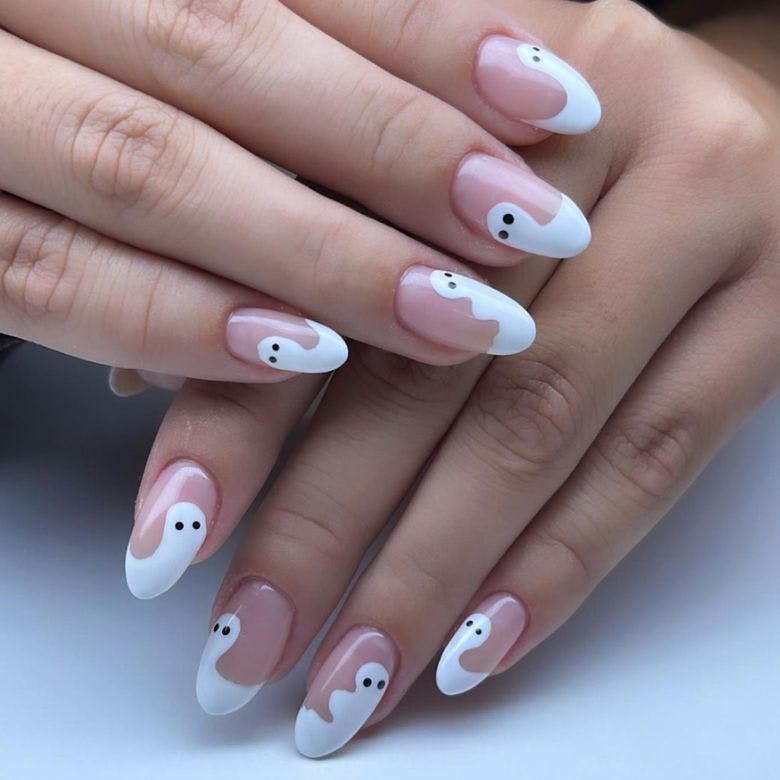 Ghost nail design