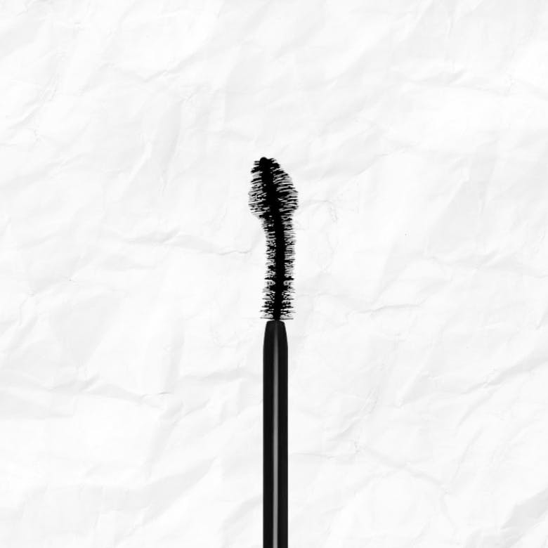 mascara with a curved wand